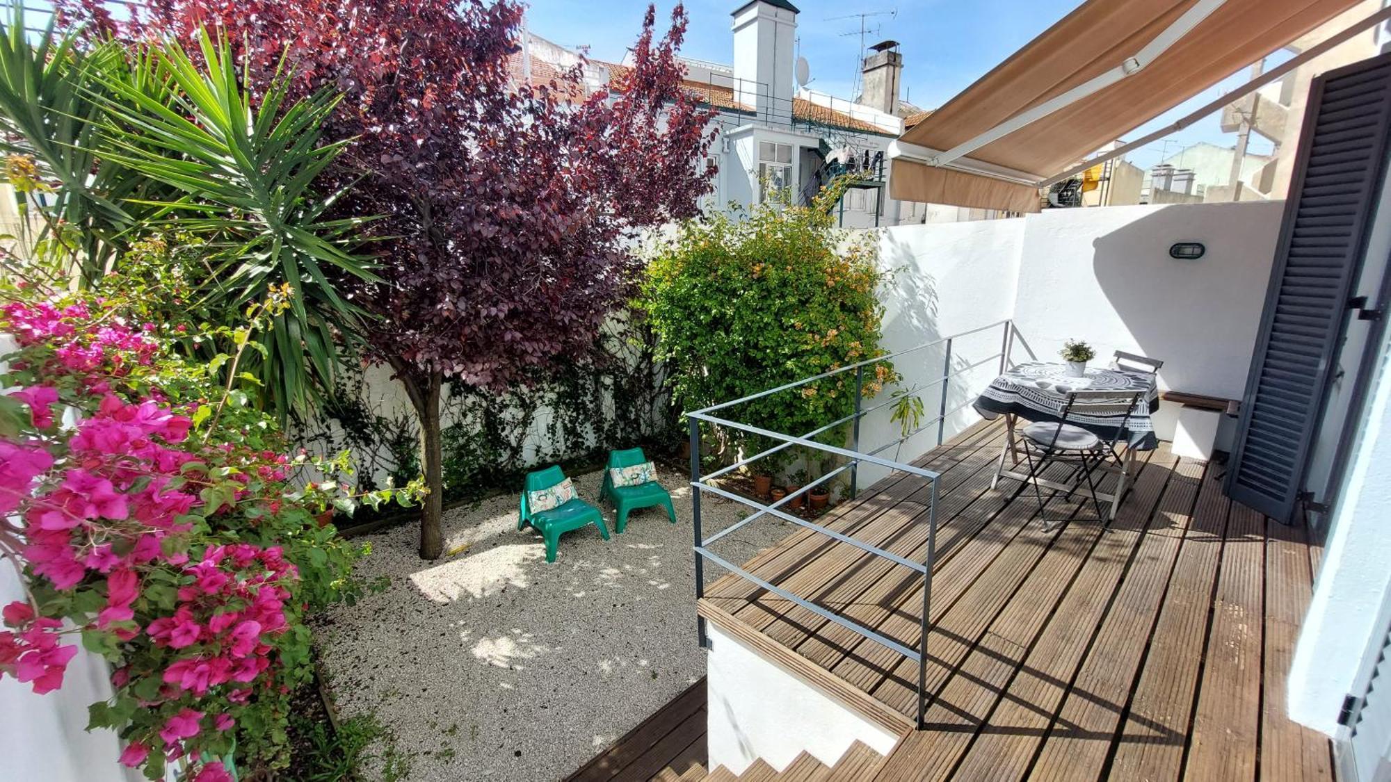 Apartment With Private Garden - Central Location Lisbon Bagian luar foto